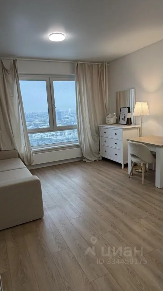 Студия, 25 м², 26/33 этаж