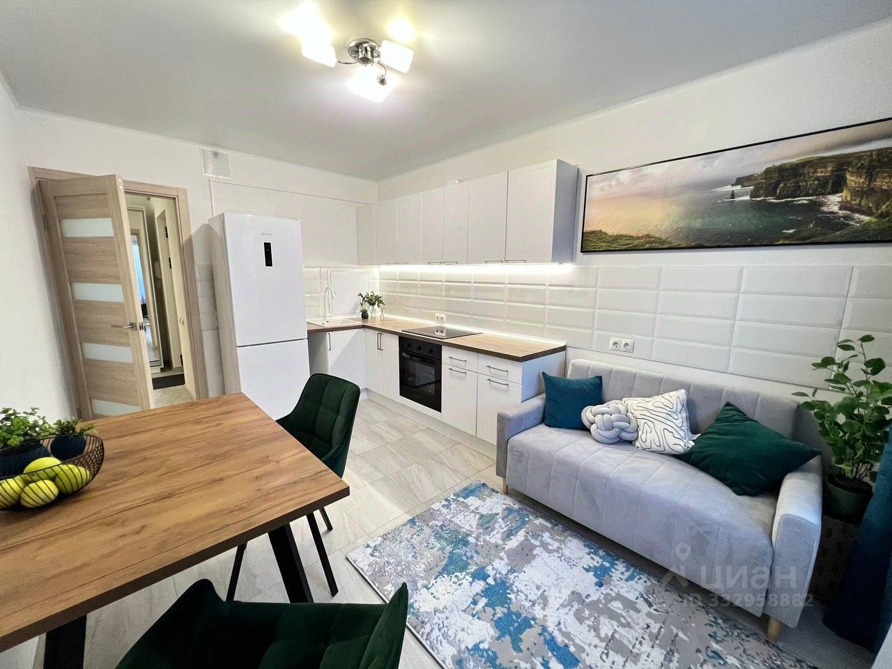 2-комн. квартира, 53 м², 2/16 этаж