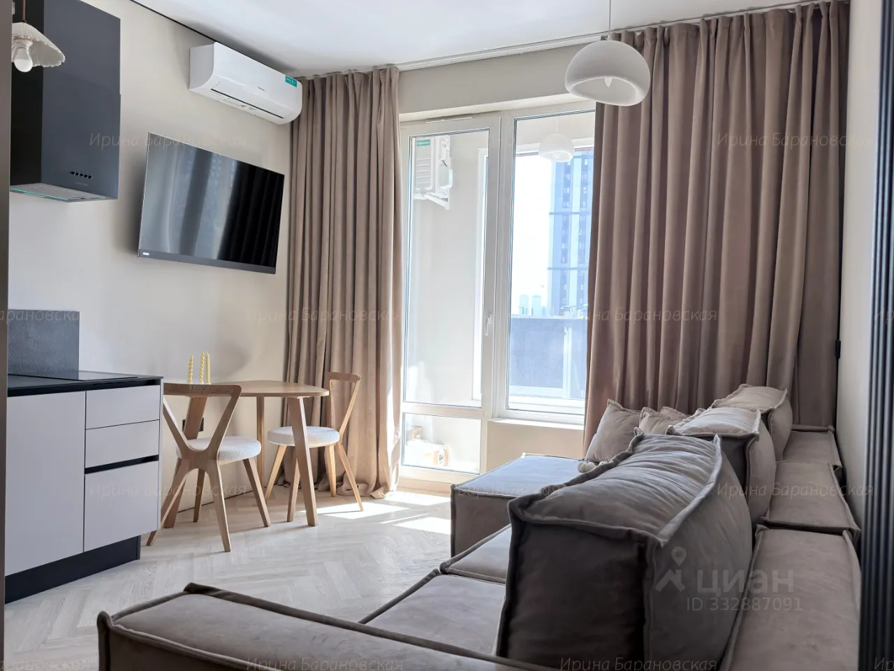 Студия, 24 м², 6/23 этаж