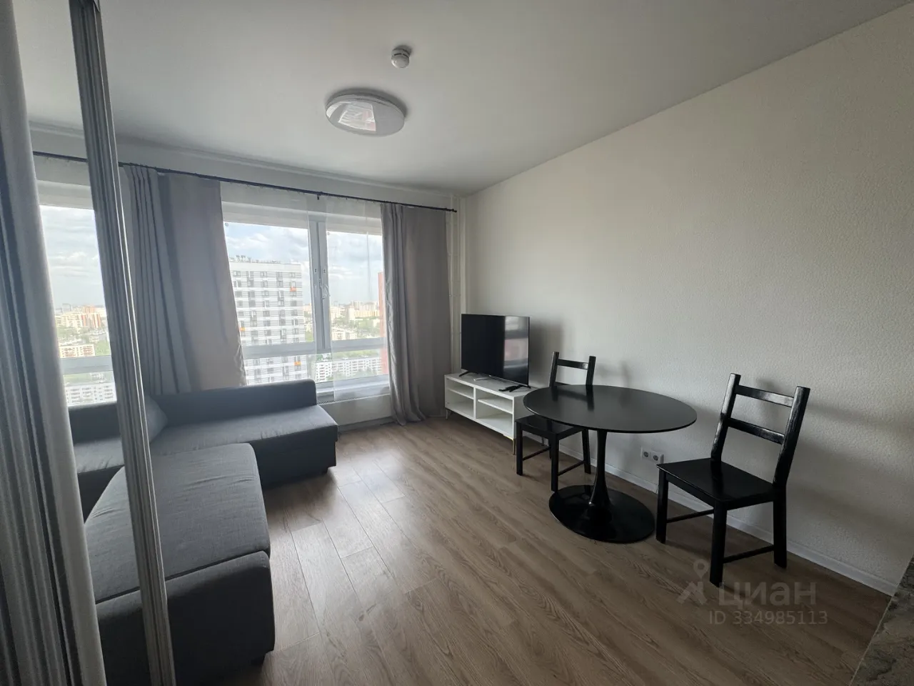 Студия, 19,7 м², 30/33 этаж