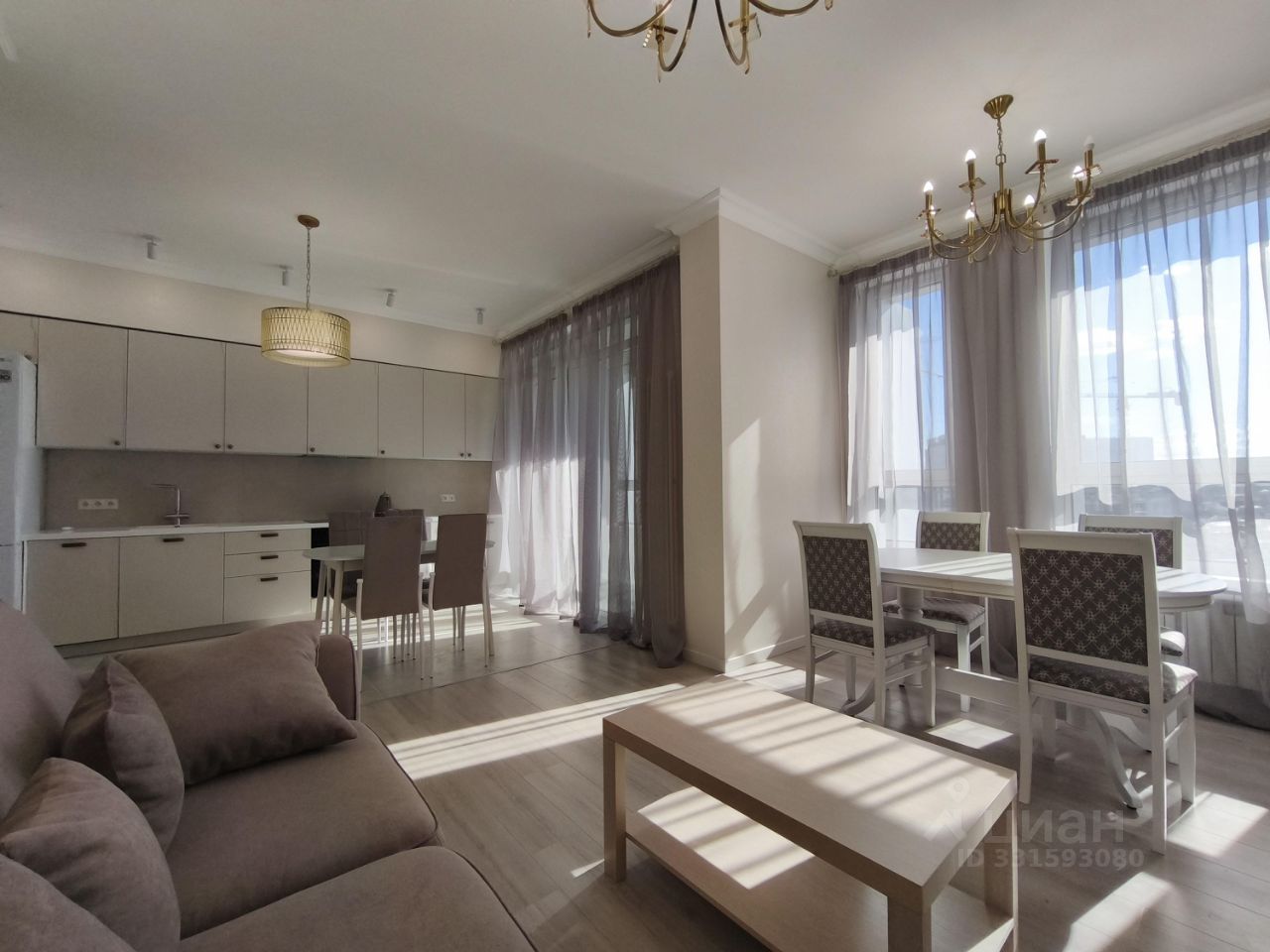 3-комн. квартира, 91 м², 15/17 этаж