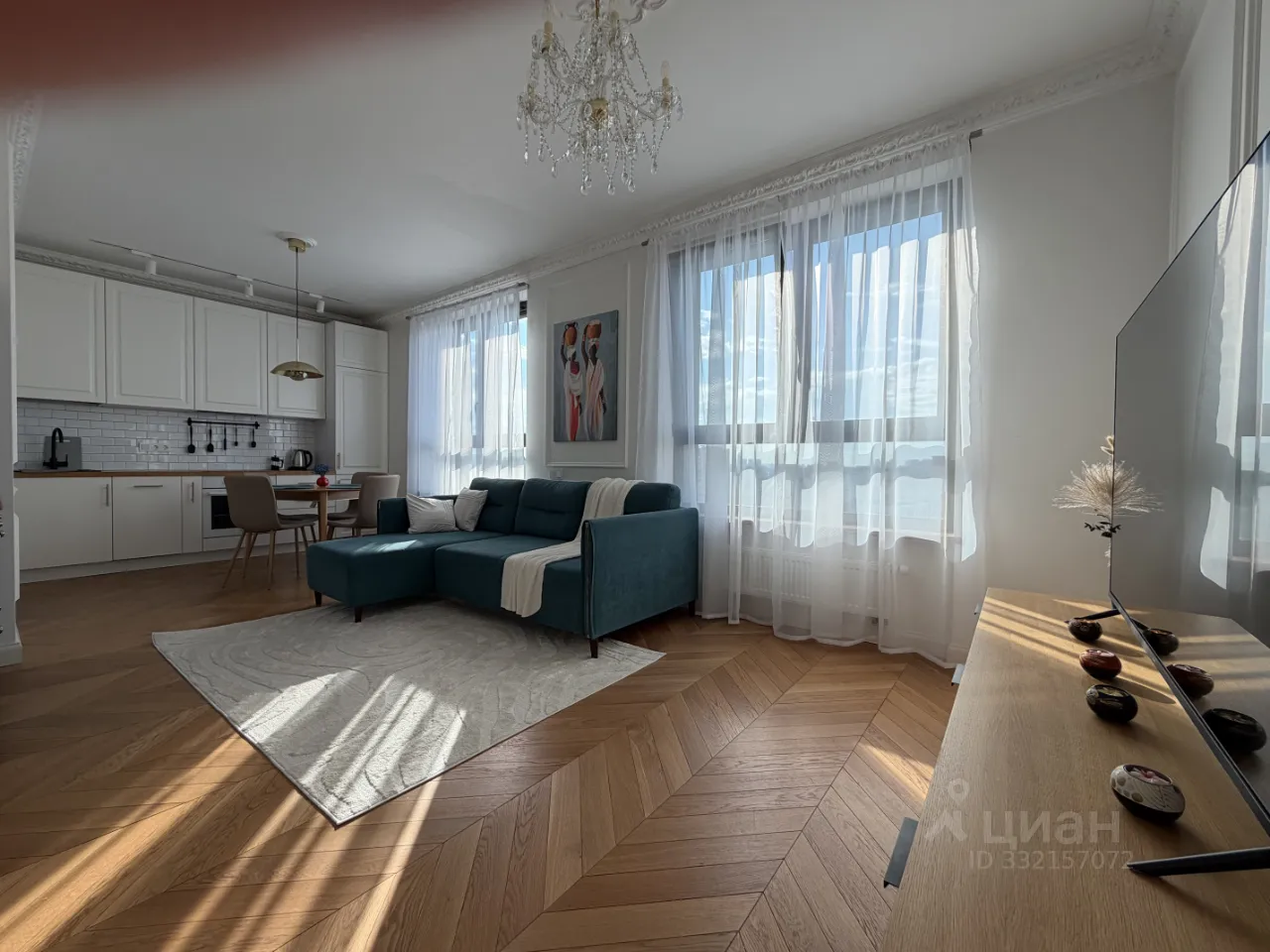 2-комн. квартира, 55,3 м², 18/39 этаж