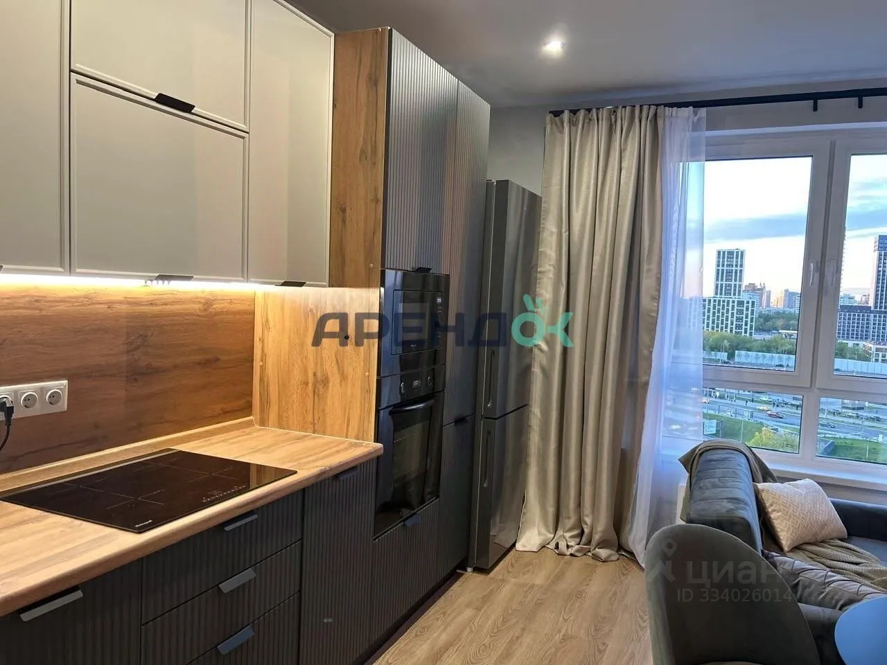 3-комн. квартира, 53 м², 13/34 этаж