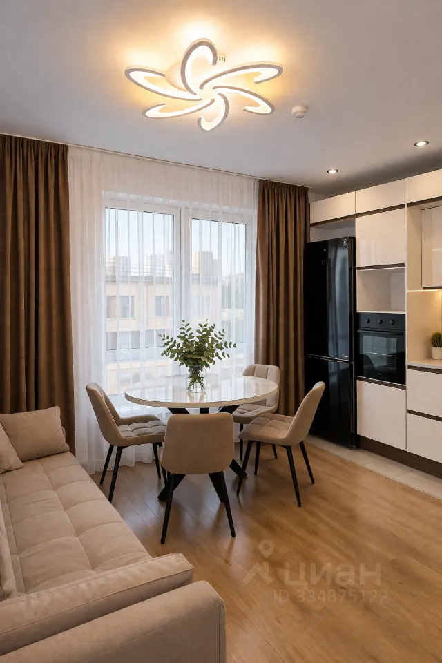 3-комн. квартира, 59 м², 6/23 этаж